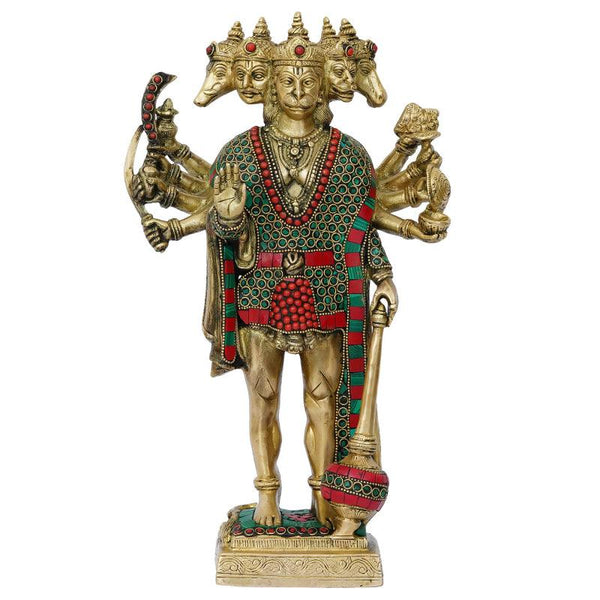 Lord Panchmukhi Hanuman Handicraft by Brass Handicrafts | ArtZolo.com