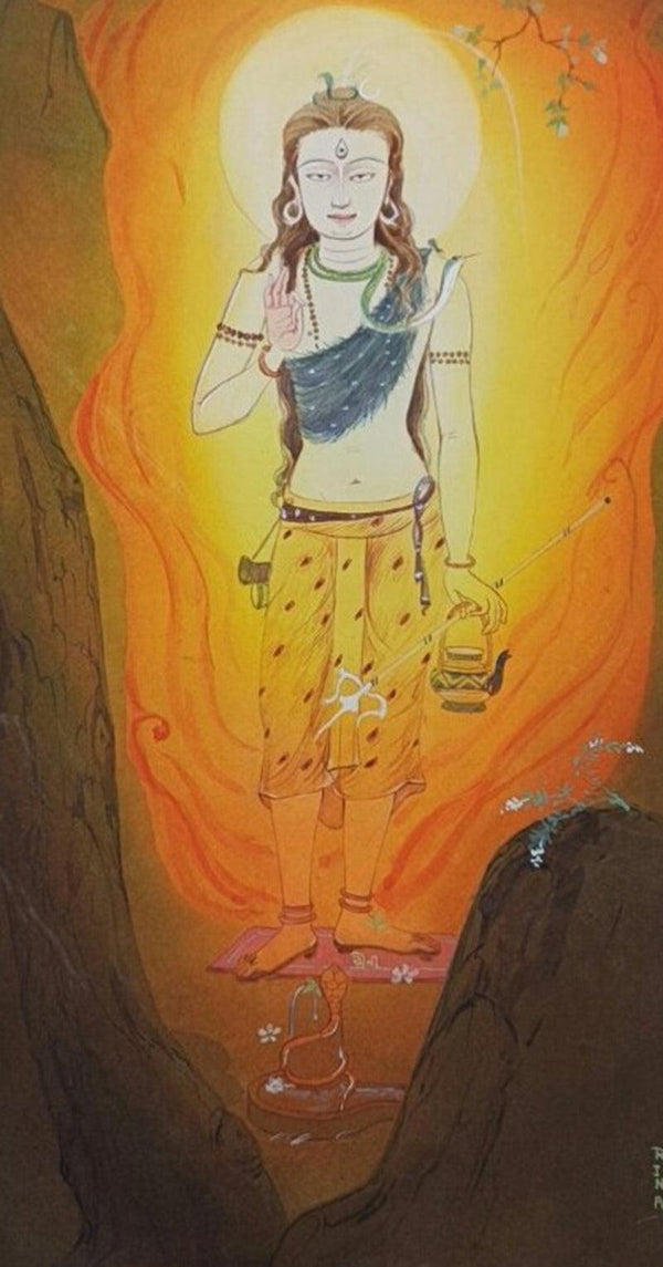 Lord Shiva 1 Painting by Rina Roy | ArtZolo.com