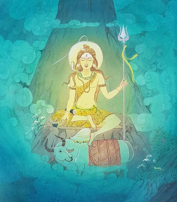 Lord Shiva 2 Painting by Rina Roy | ArtZolo.com