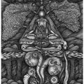 Religious pen ink drawing titled 'Lord Shiva', 15x12 inches, by artist V Vasandan on Paper