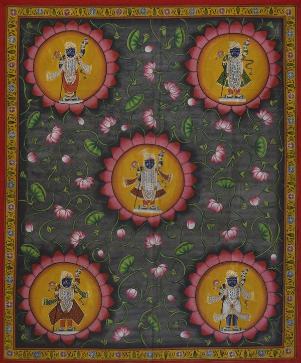 Lord Srinathji Pichwai Art Painting by Artisan | ArtZolo.com