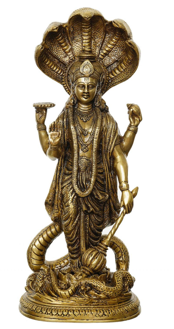 Lord Vishnu Handicraft by Brass Handicrafts | ArtZolo.com