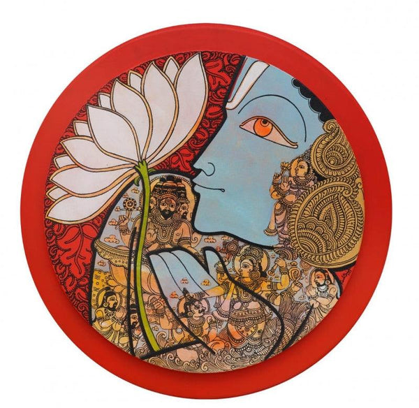 Lord Vishnu Painting by Ramesh Gorjala | ArtZolo.com