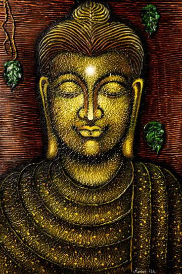 Lord Buddha 5 Painting Painting by Ramesh | ArtZolo.com