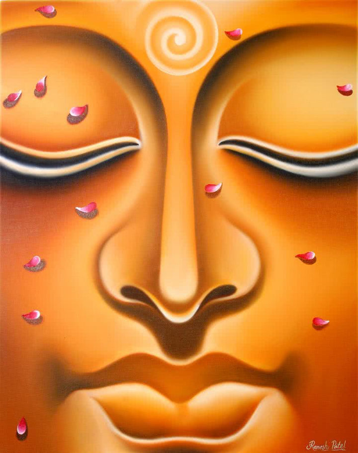 Lord Buddha 6 Painting Painting by Ramesh | ArtZolo.com