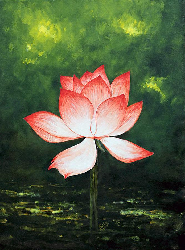 Lotus Painting by Seby Augustine | ArtZolo.com