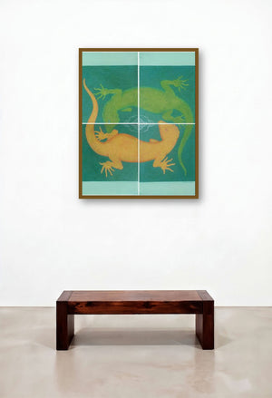 Love 2 by artist Ram Prasad Halder displayed in a Eclectic Library