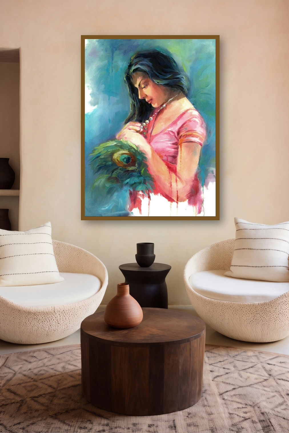 Love 2 by artist Raviraj displayed in a Modern gallery