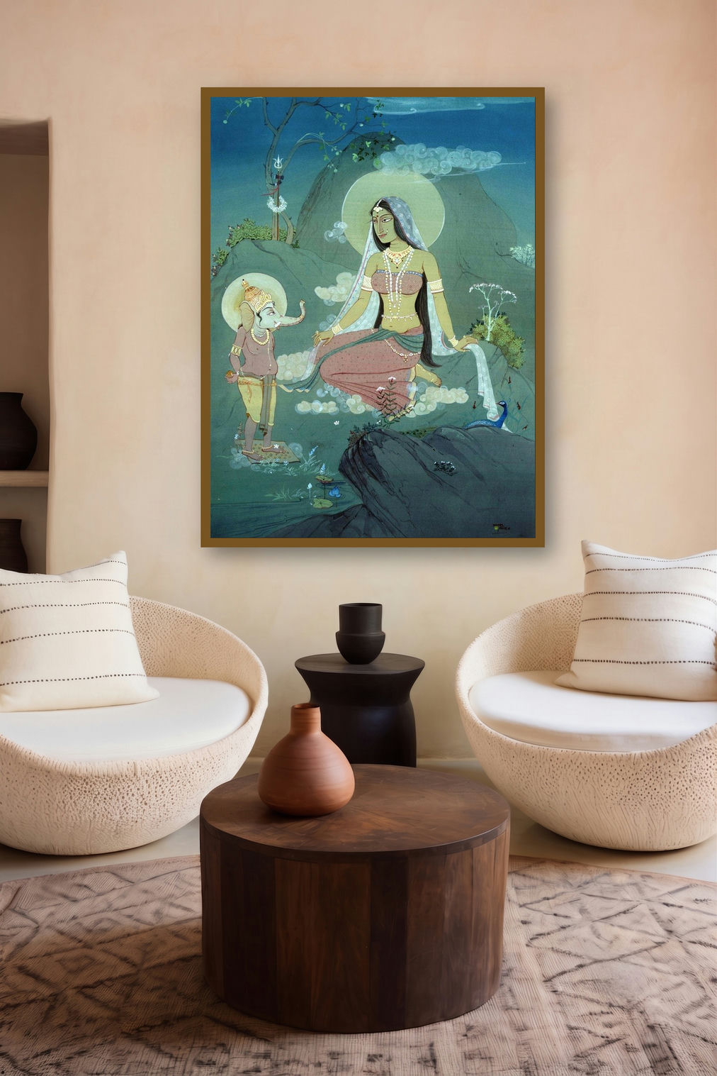 Love (Cosmic Mother) by artist Rina Roy displayed in a Contemporary Exhibition gallery
