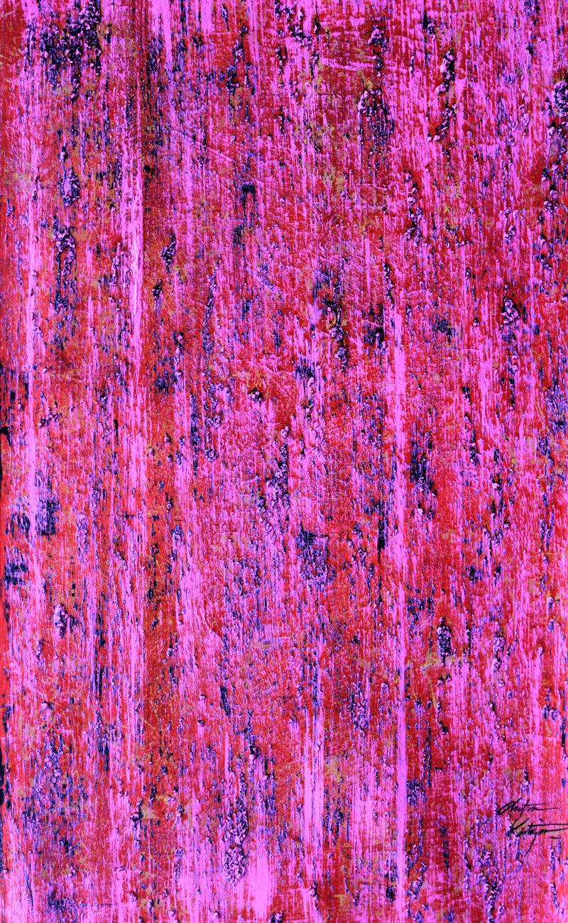 Abstract acrylic painting titled 'Love', 29x18 inches, by artist Chetan Katigar on Canvas