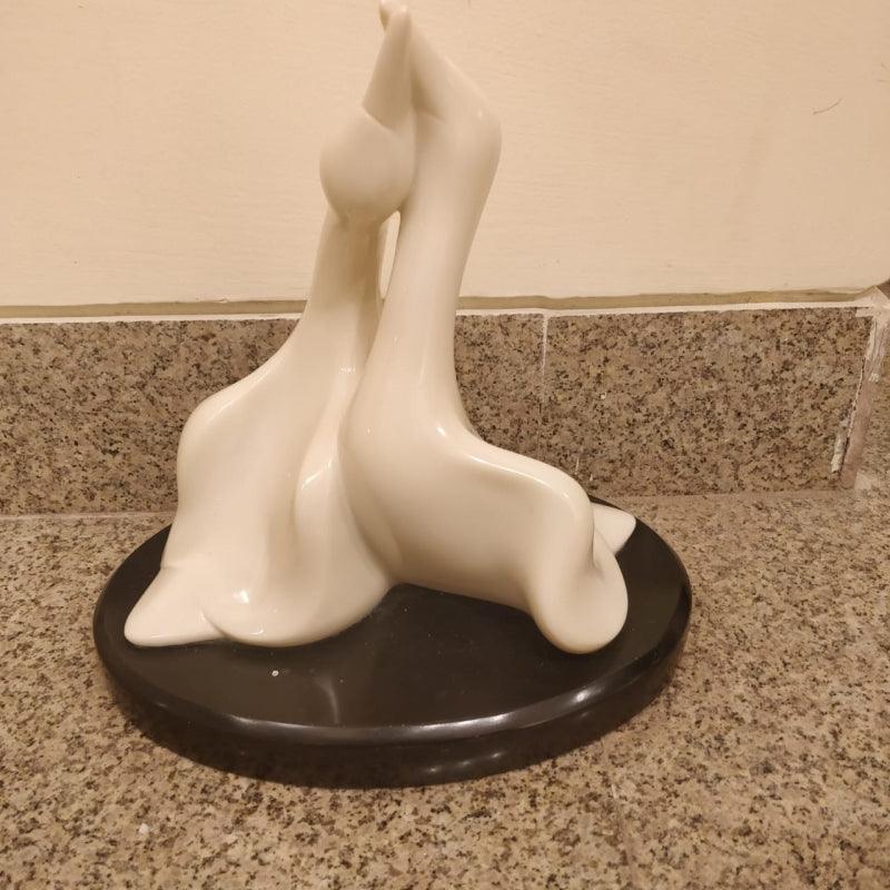 Animals sculpture titled 'Love Birds', 10x10x6 inches, by artist Bhagwan Rampure on Polystone, Marble