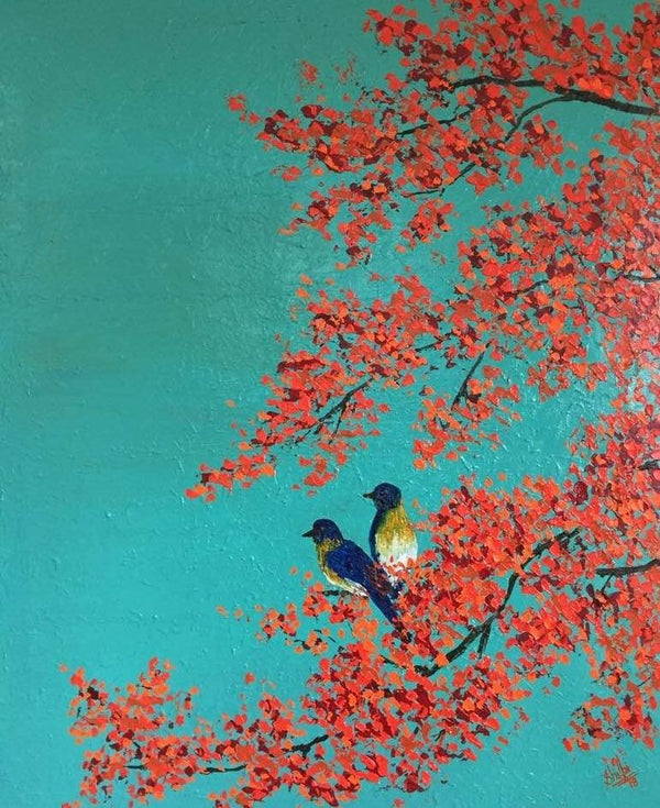 Love Birds Painting by Shilpi Singh Patel | ArtZolo.com