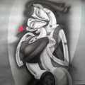 Figurative acrylic painting titled 'Love II', 36x36 inches, by artist Ramesh Pachpande on Canvas
