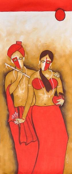 Love Of Couple Painting by Chetan Katigar | ArtZolo.com