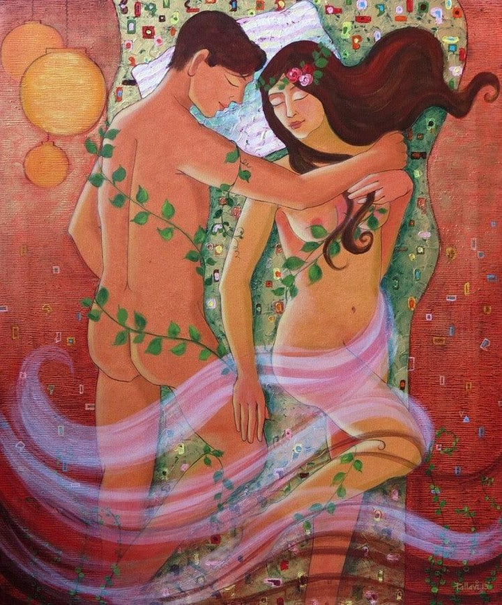 Love Story 2 Painting by Pallavi Deodhar | ArtZolo.com
