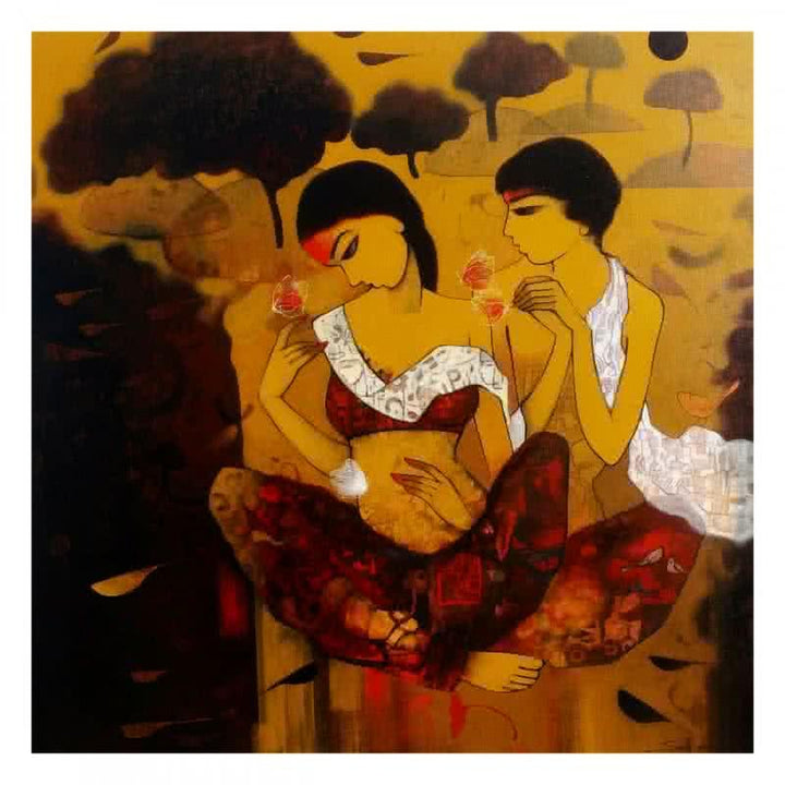 Love With Nature 2 Painting by Mukesh Salvi | ArtZolo.com