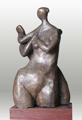 Lovers 4 Sculpture by Shankar Ghosh | ArtZolo.com
