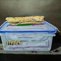 contemporary acrylic painting titled 'Lunch Box', 18x24 inches, by artist Sanjay Kumar on Canvas