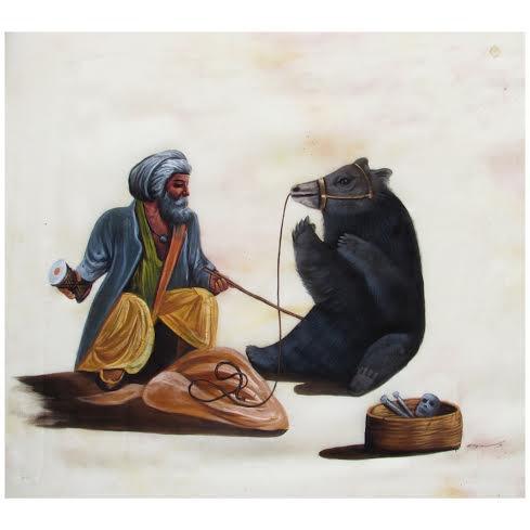 Magical Show Painting by Indian Miniture | ArtZolo.com