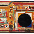 Abstract serigraphs painting titled 'Maa', 60x85 inches, by artist S. H. Raza on Paper