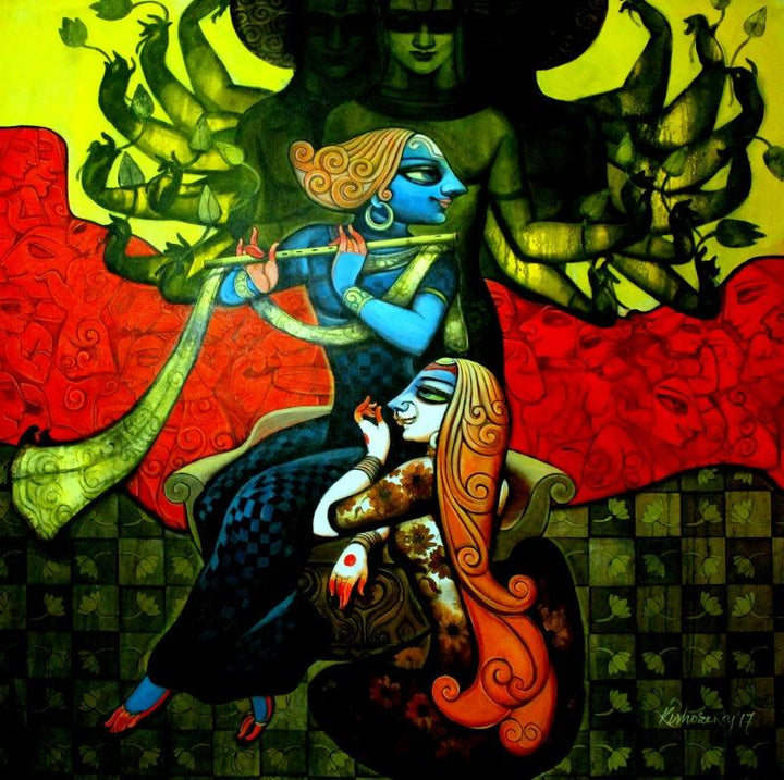Magic Melody 1 Painting by Kishore Roy | ArtZolo.com