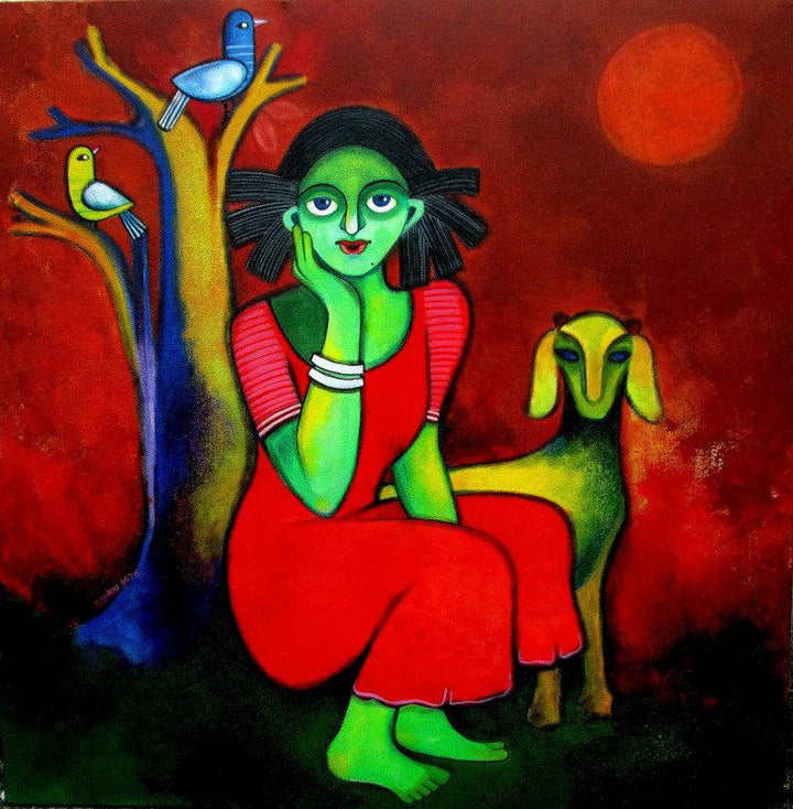 Magical Land Painting by Sharmi Dey | ArtZolo.com