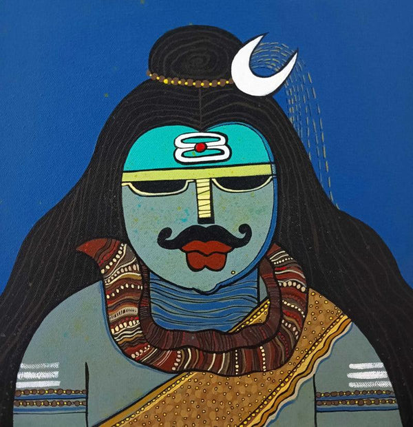Mahadev Painting by Priyanka Chivte | ArtZolo.com