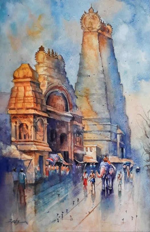 Mahadwara Painting by Jitendra Divte | ArtZolo.com