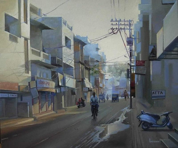 Mahal Morning Painting by Bijay Biswaal | ArtZolo.com