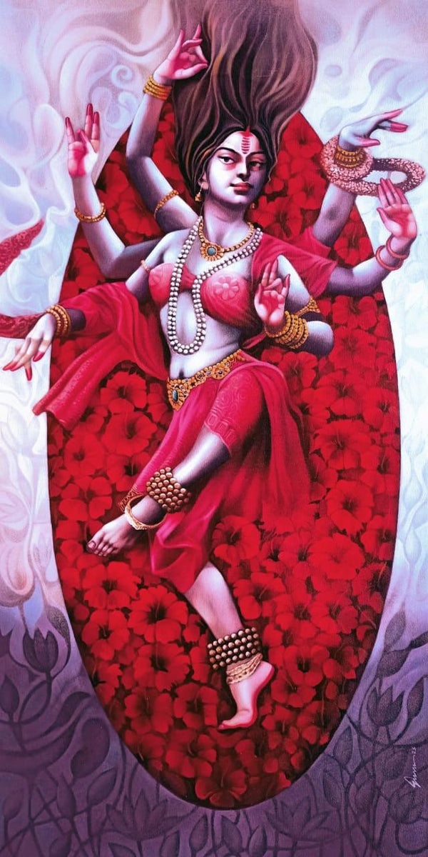 Mahamaya The Primal The Ultimate 15 Painting by Guru Kinkar | ArtZolo.com