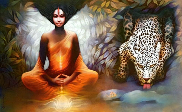 Mahamaya The Primal The Ultimate Xi Painting by Guru Kinkar | ArtZolo.com