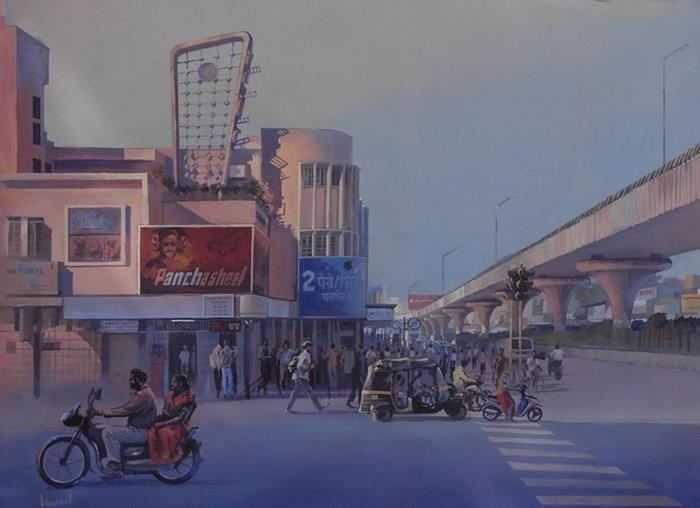 Majestic Nagpur Painting by Bijay Biswaal | ArtZolo.com