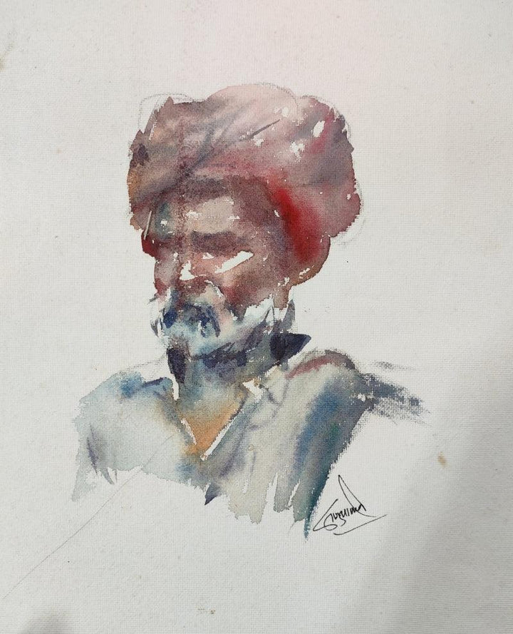 Man Painting by Sagar Sambhaji Palwe Vaishali Palwe | ArtZolo.com