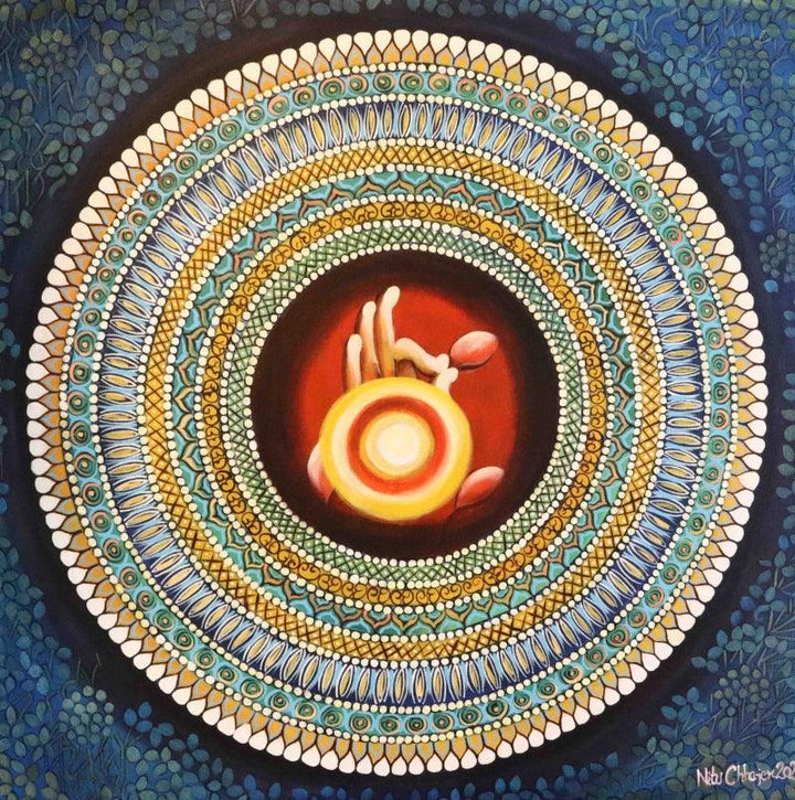 Mandala A Soul Connection Series 9 Painting by Nitu Chhajer | ArtZolo.com