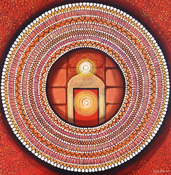 Mandala Awekening Light Inside A Painting by Nitu Chhajer | ArtZolo.com