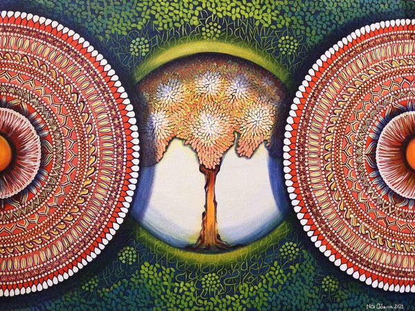 Mandala Expansion Beyond Dimension 3 Painting by Nitu Chhajer | ArtZolo.com