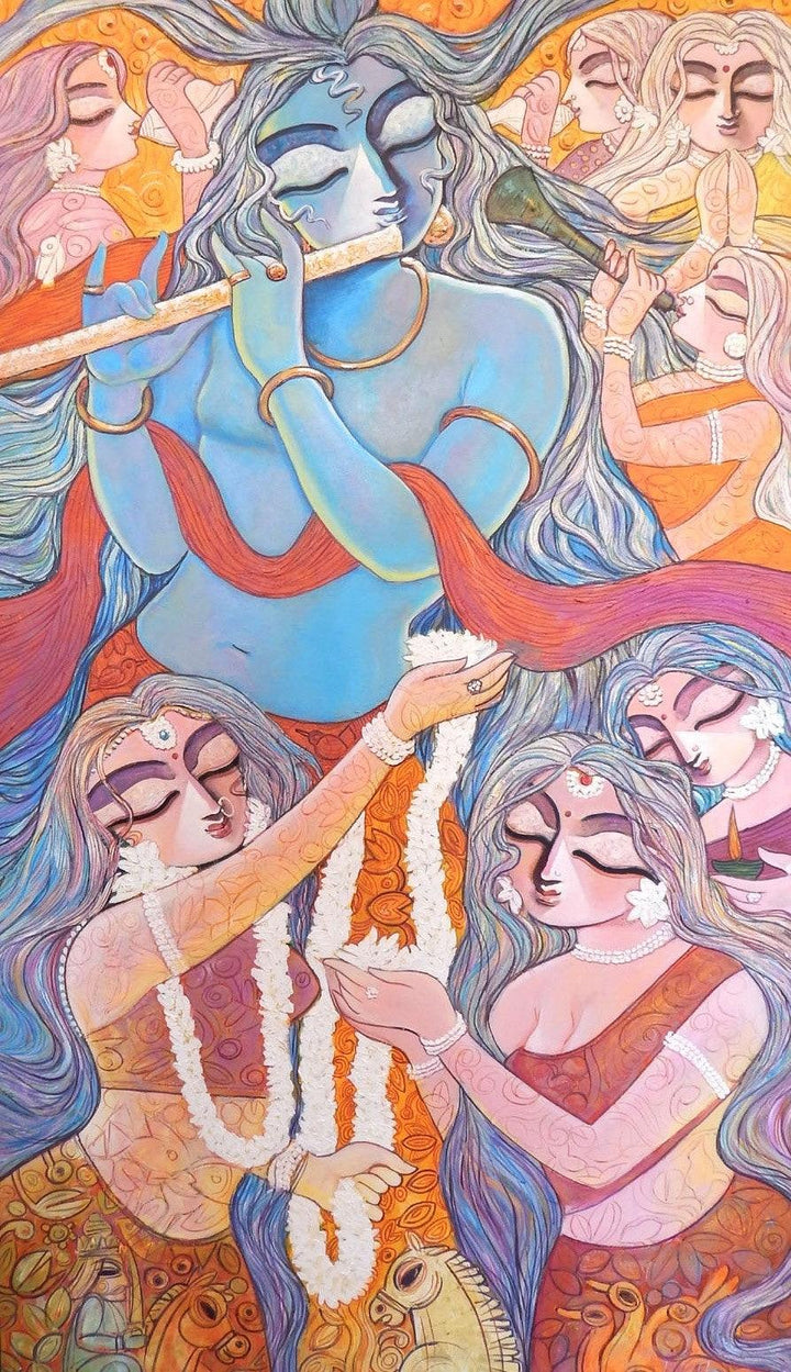 Manohara Painting by Subrata Ghosh | ArtZolo.com