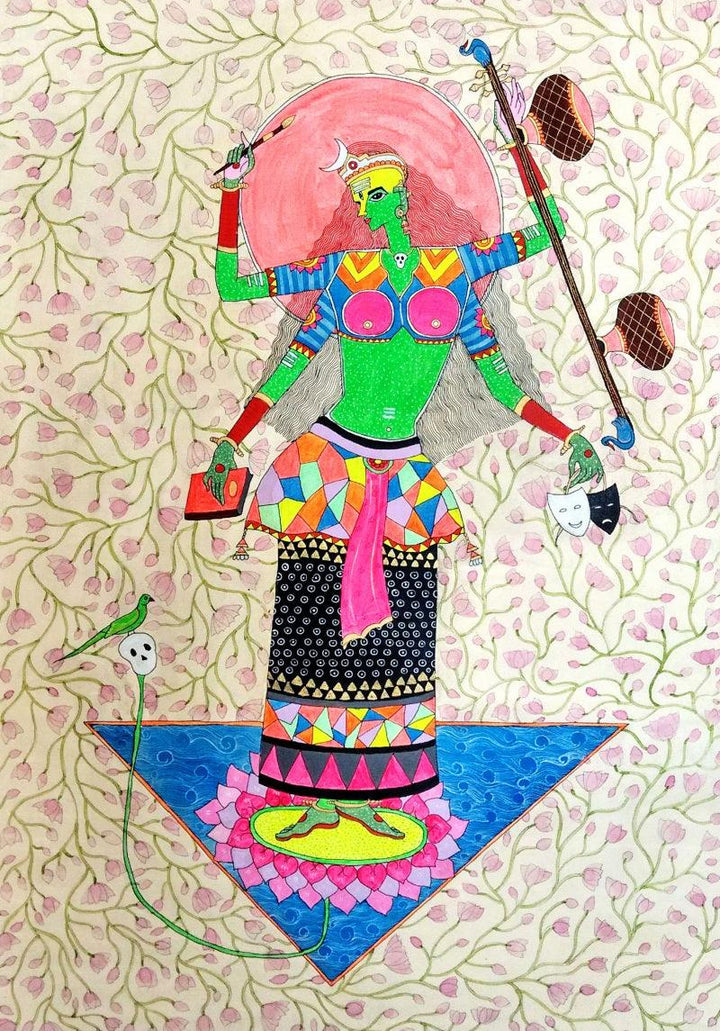 Matangi Painting by Priti Singh | ArtZolo.com