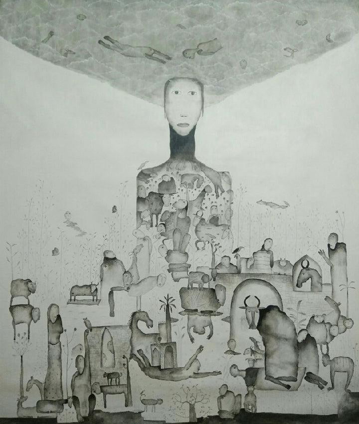 Me And My Dreamland Painting by Taslim Jamal | ArtZolo.com