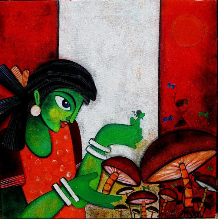 Meadow Painting by Sharmi Dey | ArtZolo.com