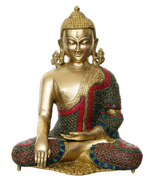 Meditating Lord Buddha Handicraft by Brass Handicrafts | ArtZolo.com