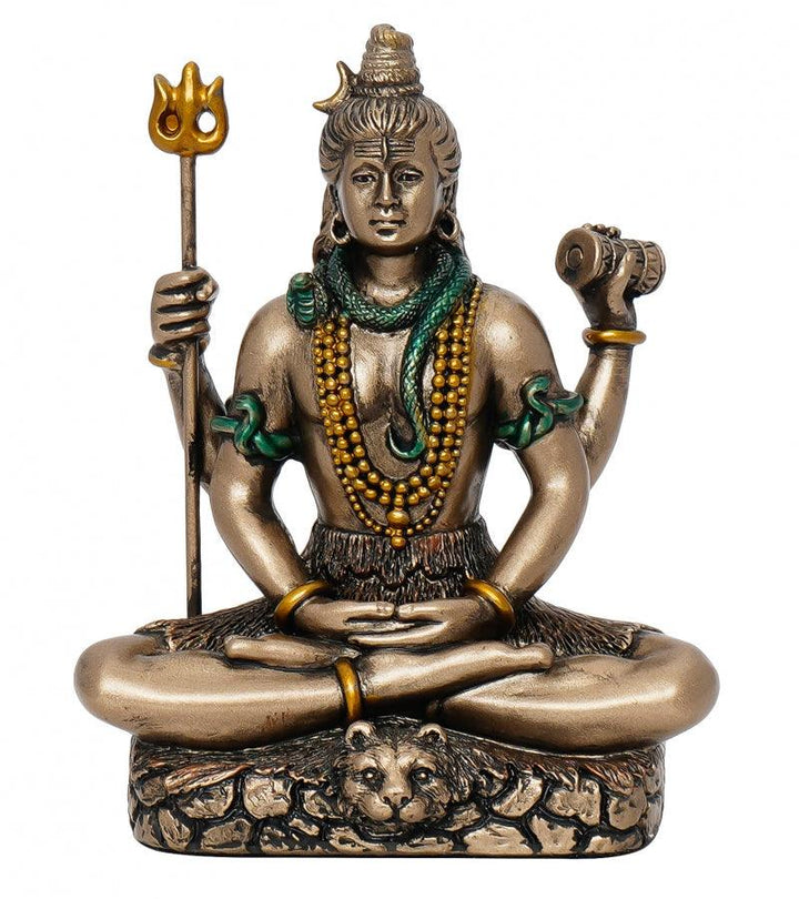 Meditating Lord Shiva Handicraft by Brass Handicrafts | ArtZolo.com