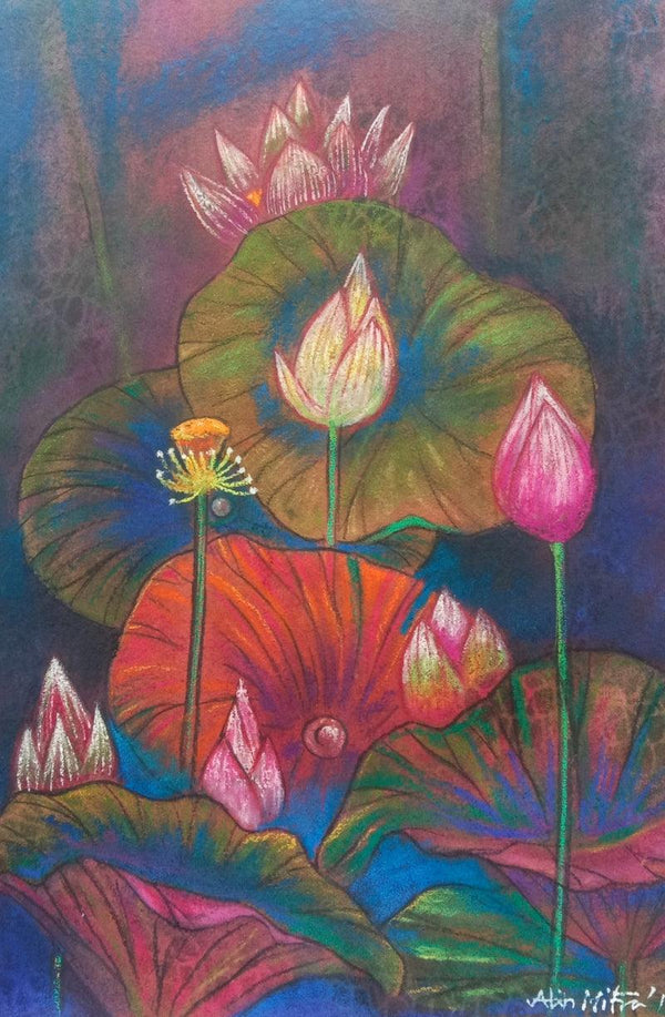 Melody Of Lotus 4 Painting by Atin Mitra | ArtZolo.com