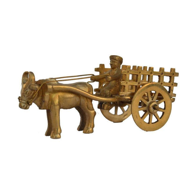 Metal Cow Cart Handicraft by E Craft | ArtZolo.com
