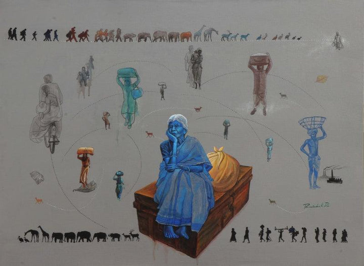 Migration 2 Painting by Rawindra Das | ArtZolo.com