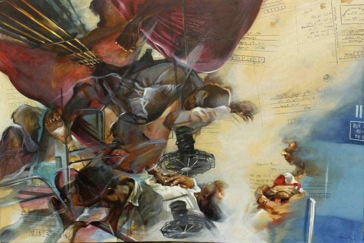 Migration 3 Painting by Rishi Raj | ArtZolo.com