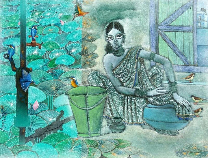 Migration Part 3 Painting by Abhipsa Pradhan | ArtZolo.com