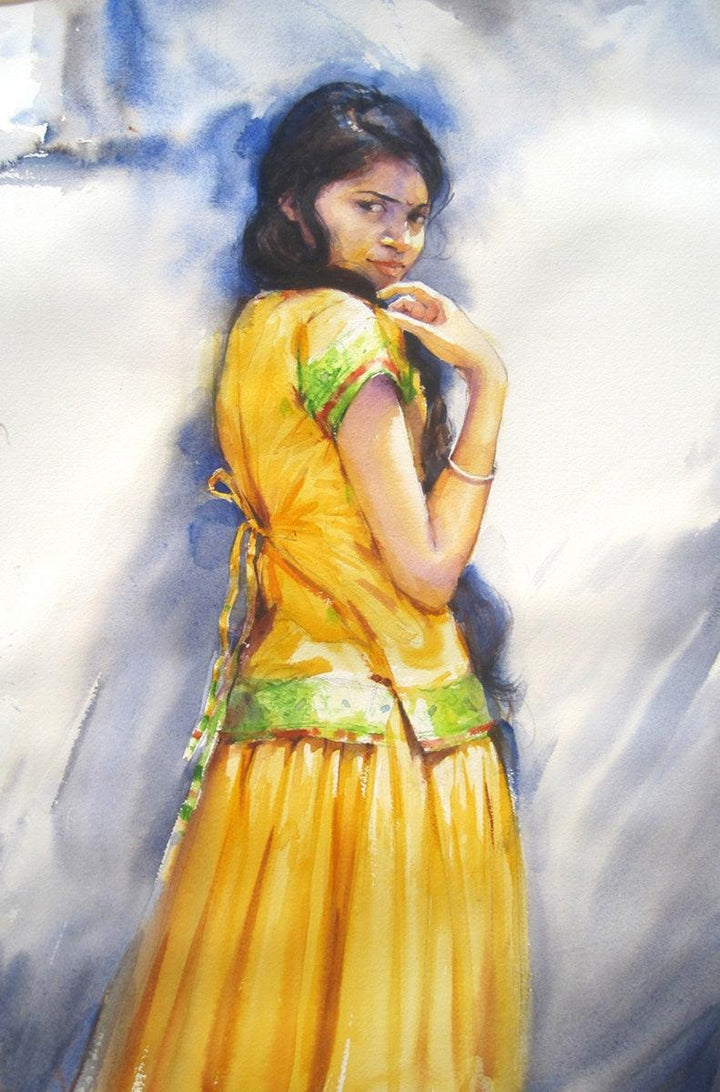 Minaxi 1 Painting by Vijay Jadhav | ArtZolo.com