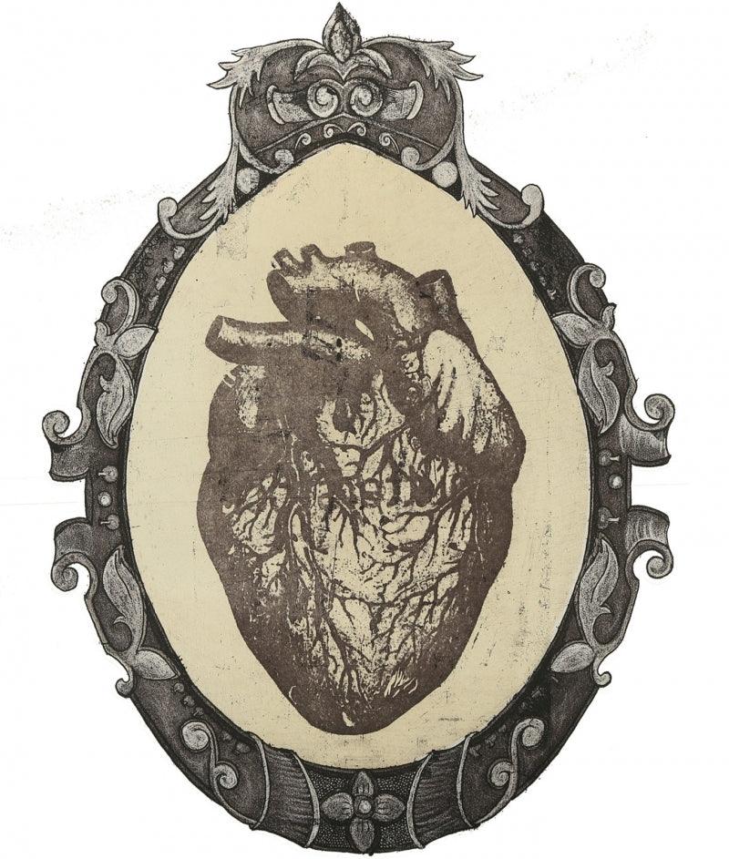 contemporary printmaking titled 'Mirror', 16x11 inches, by artist Kanchan Kapruwan on Paper