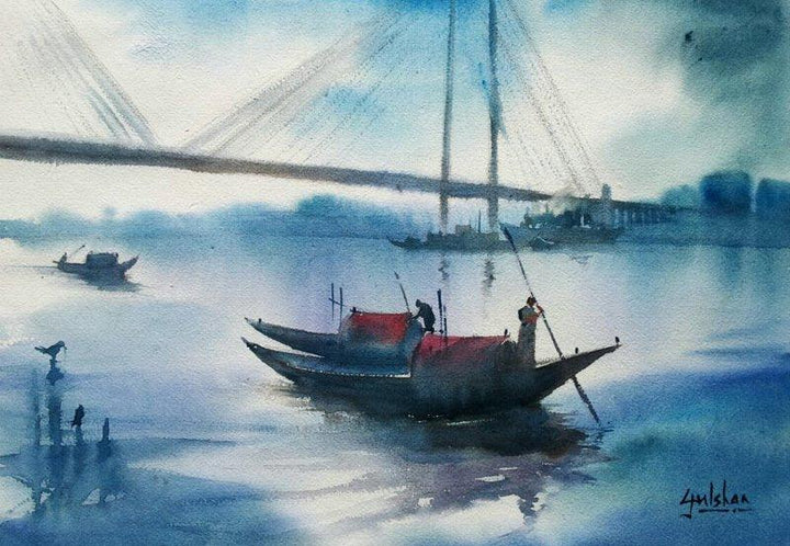 Misty Morning Painting by Gulshan Achari | ArtZolo.com